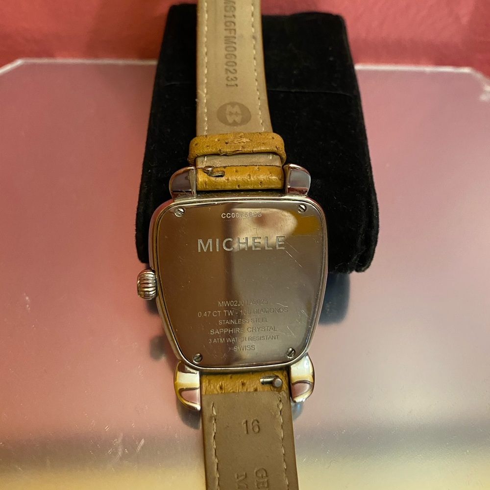 Michele watch.  Diamond face on perfect condition